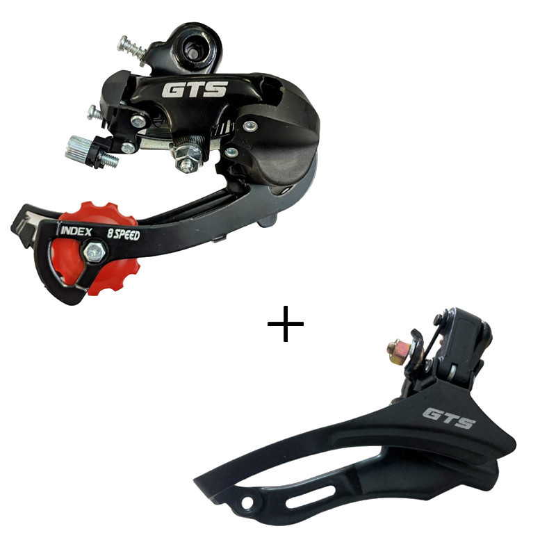 Kit Cambios 21 GTS Bicicleta Cambio Dianteiro Puxa por Cima e Traseiro 7v Bike em Oferta na Shopee