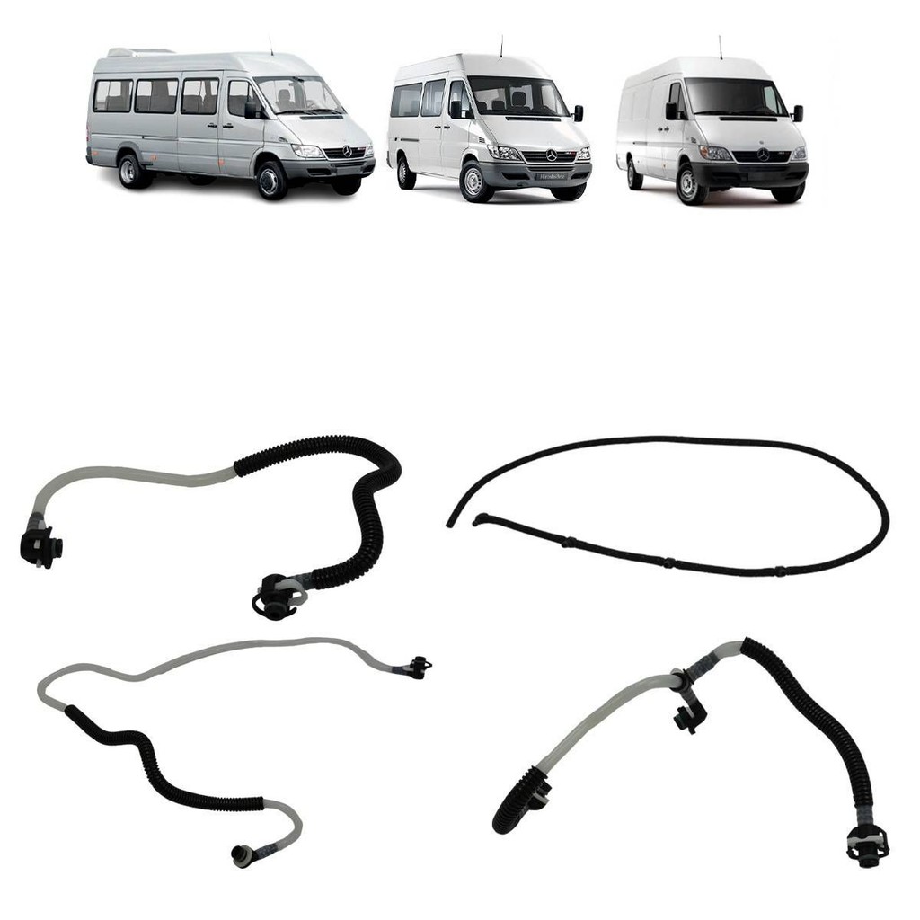 KIT CANO RETORNO DO BICO + MANGUEIRAS DE COMBUSTIVEL MERCEDES BENZ SPRINTER CDI 2002 A 2012