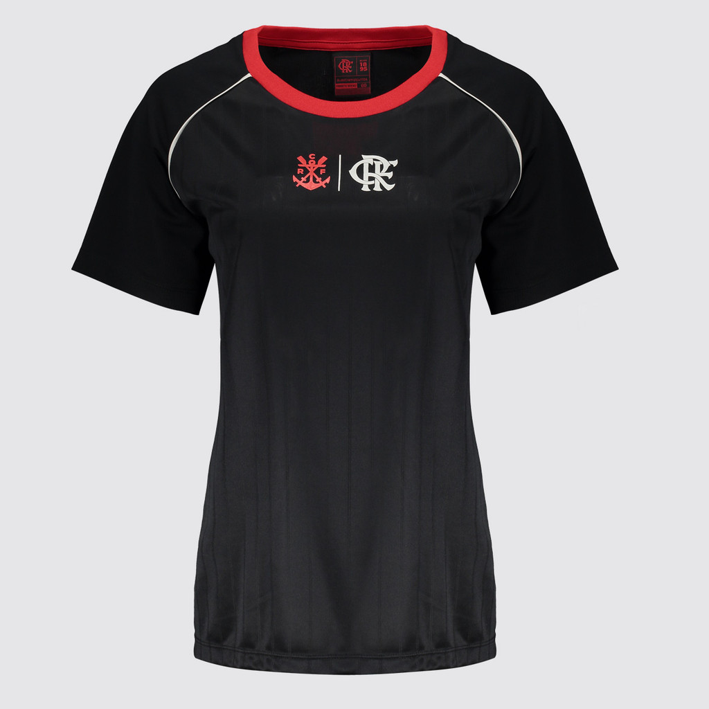 Camisa Flamengo Disparar Feminina Preta em Oferta na Shopee