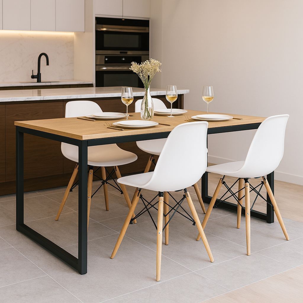 Kit Mesa de Jantar com 4 Cadeiras Eames - Ideal para Sala e Cozinha · foto 2