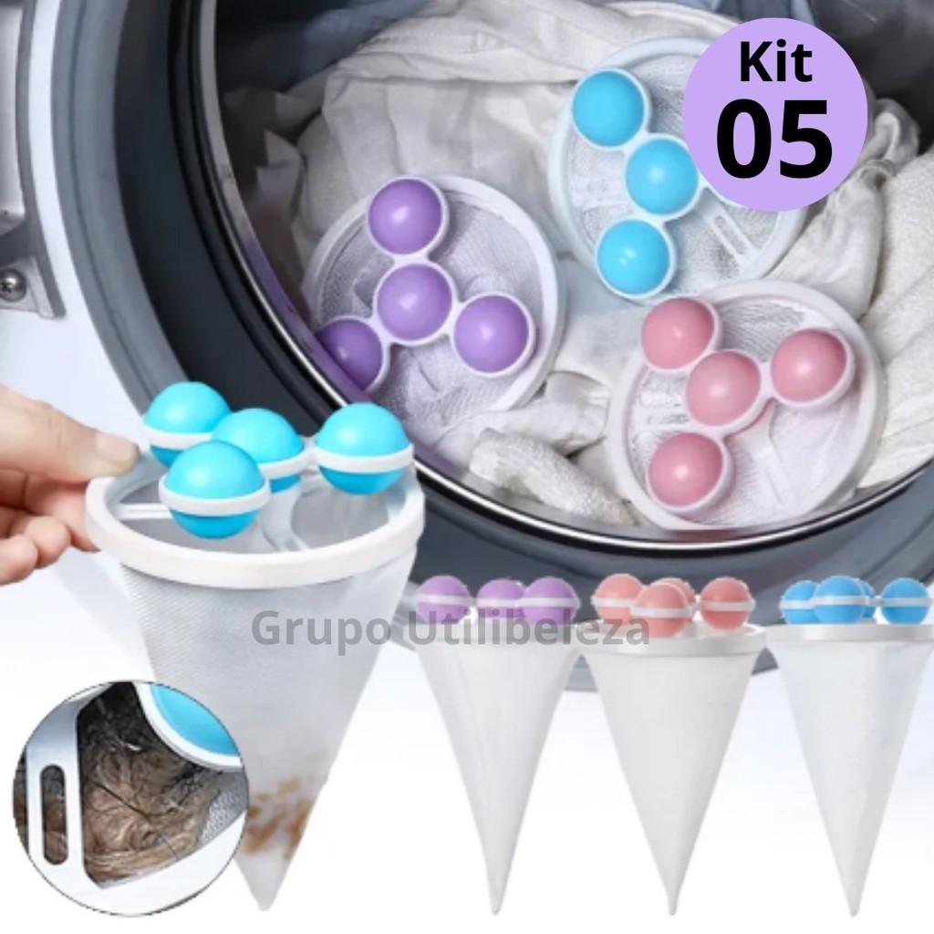 Filtro Maquina de Lavar Coletor de Pelos Fiapos Flutuante Para Máquina de Lavar Roupa Reutilizável