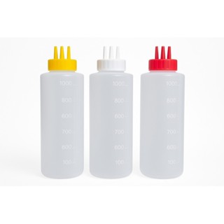 Kit Bisnagas 3 Bicos 1 Litro Profissional Maionese Molhos Lanches Crepes Panquecas Confeitaria em Oferta na Shopee