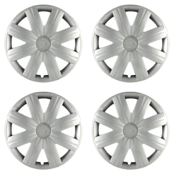 Calota Aro 14" cor Prata Modelo Clio/Logan 07/08 Jogo c/ 4 Calotas Grid - 065AR-PTA-E