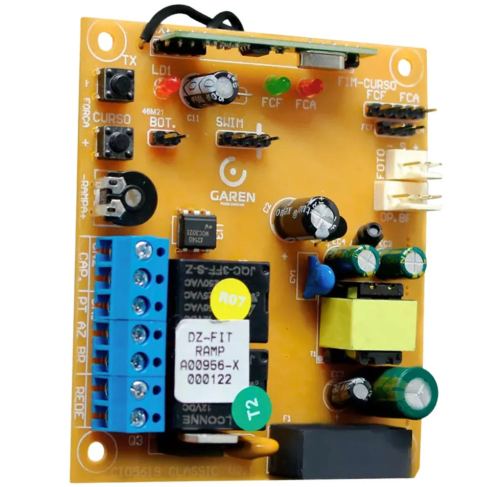 Central DZ FIT Ramp V2.2 DK1203 Bivolt 127/220V Frequência 50/60Hz Placa Eletrônica Motor Portão Garen em Oferta na Shopee