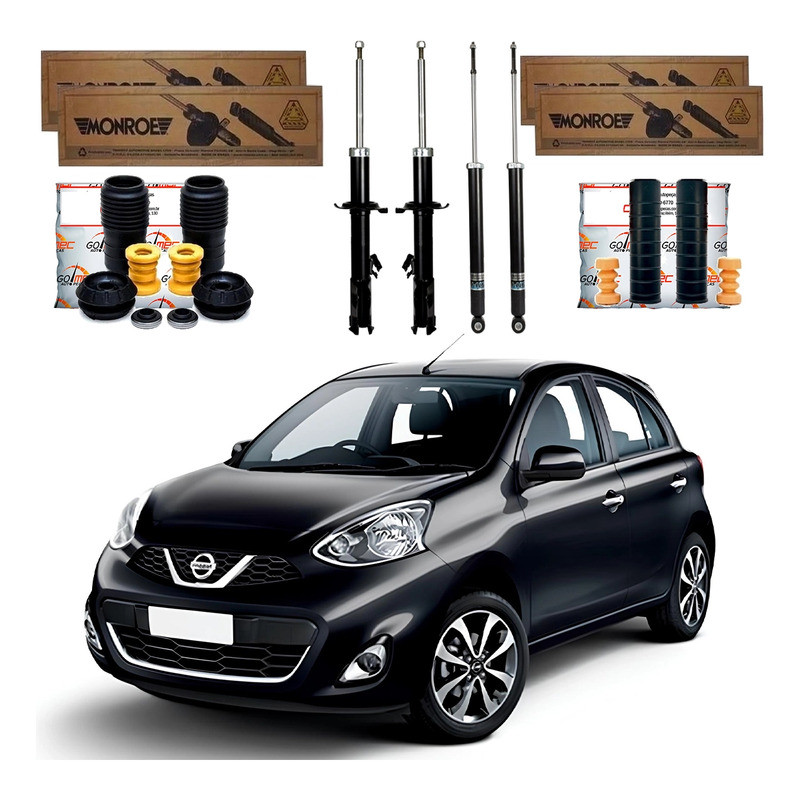 Kit Amortecedor Dianteiro Traseiro March 1.0 1.6 2015 A 2020 em Oferta na Shopee