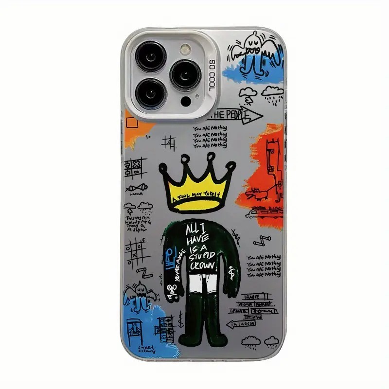 Capinha Capa para moto E22 E40 G14 G10 G20 G30 G22 G24 G34 G52 G54 G60 G84 Graffiti da Coroa acrílico anti-impacto