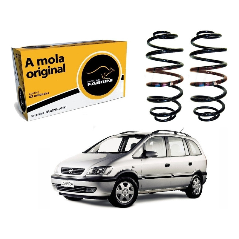 Par De Molas Traseiras Fabrini Zafira 2.0 2001 A 2004