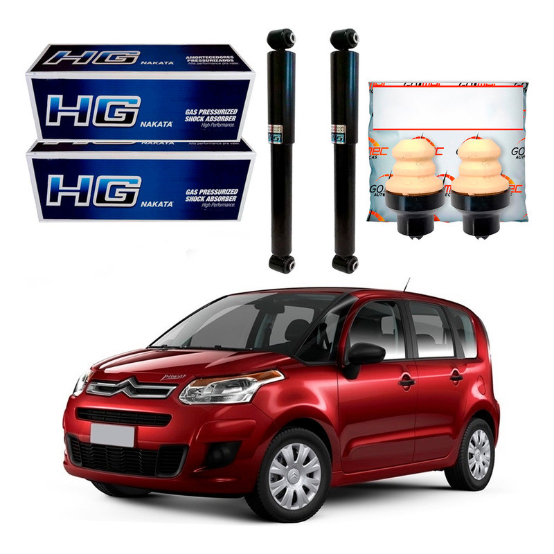 Kit Amortecedor Traseiro. C3 Picasso 1.5 1.6 2011 A 2015