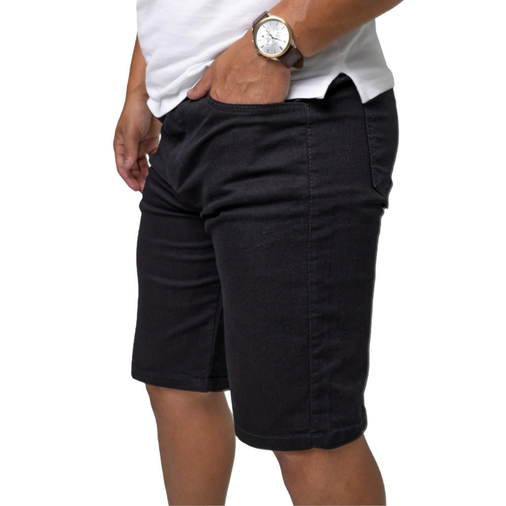 BERMUDA Masculina Jeans - Elastano Lycra Boa Elasticidade - Short Jeans Masculino