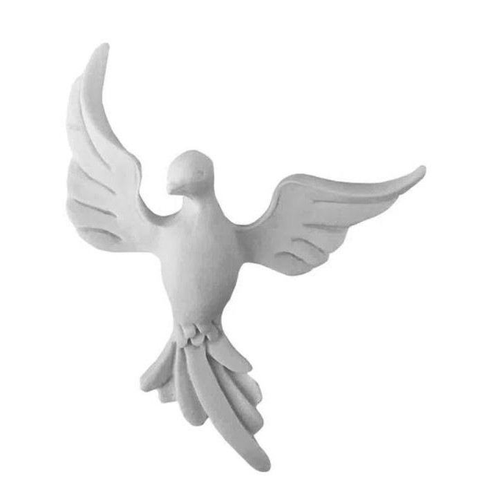 20 Peças Divino Espirito Santo Estilizado Pombo Resina Lembrança Batizado Casamento Religioso Artesanato Decoração
