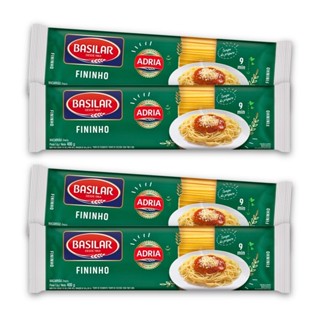 Kit 4un Pacote De Macarrão 400G Semolado Fininho Basilar em Oferta na Shopee