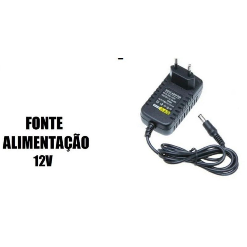 Fonte P/ Teclado 12v 1,5a Yamaha Digital Psr-78 Bivolt