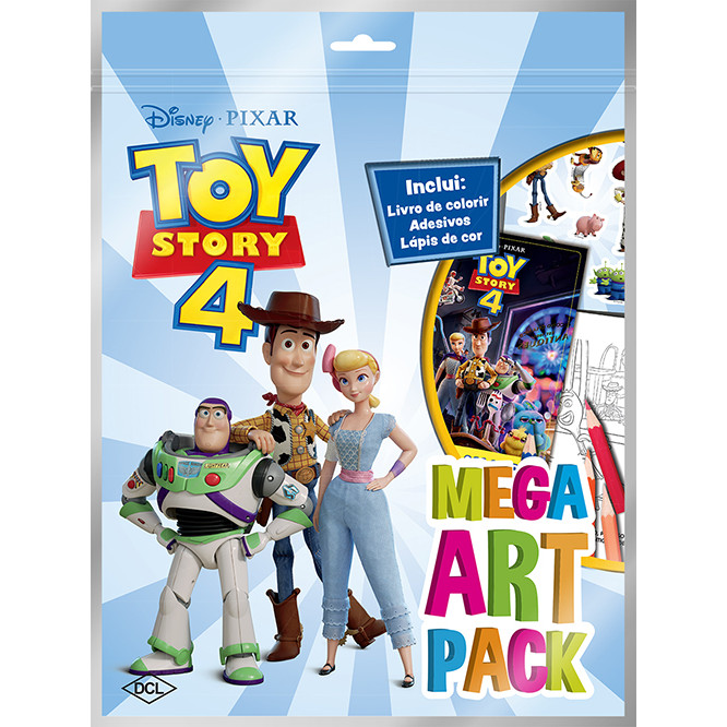 Livro Disney - Mega art pack - Toy Story 4 - Livros Sorocaba