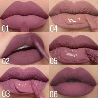 Batom Liquido Coleção Nude Super Matte Numeração do 01 ao 06 - Não Craquela - Maxlove