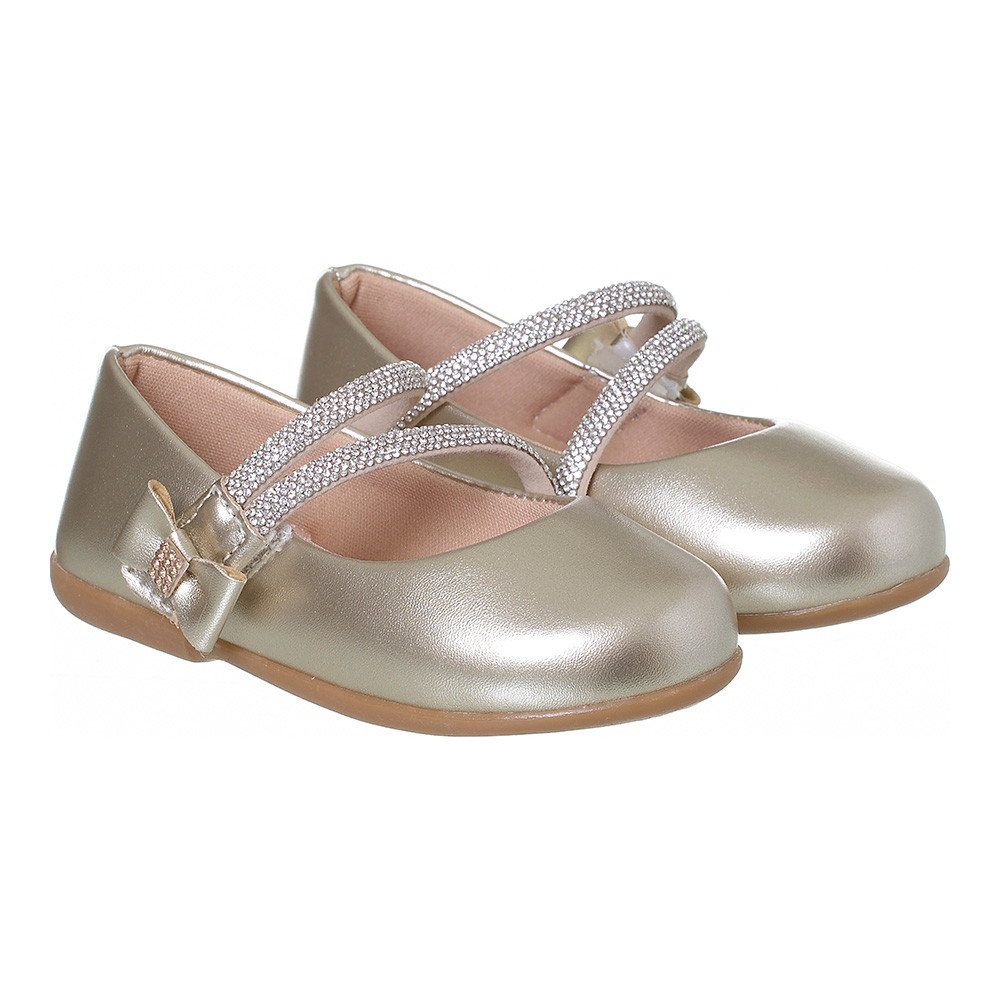 Sapatilha Boneca Infantil menina com strass tradicional batizado