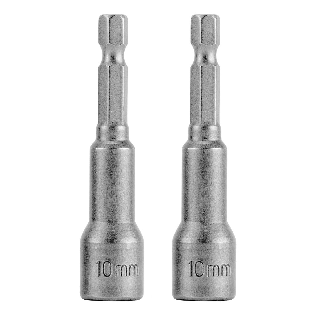 SOQUETE MAGNETICO PARA PARAFUSADEIRA, 10 MM - L 65 MM 2 PC//MTX