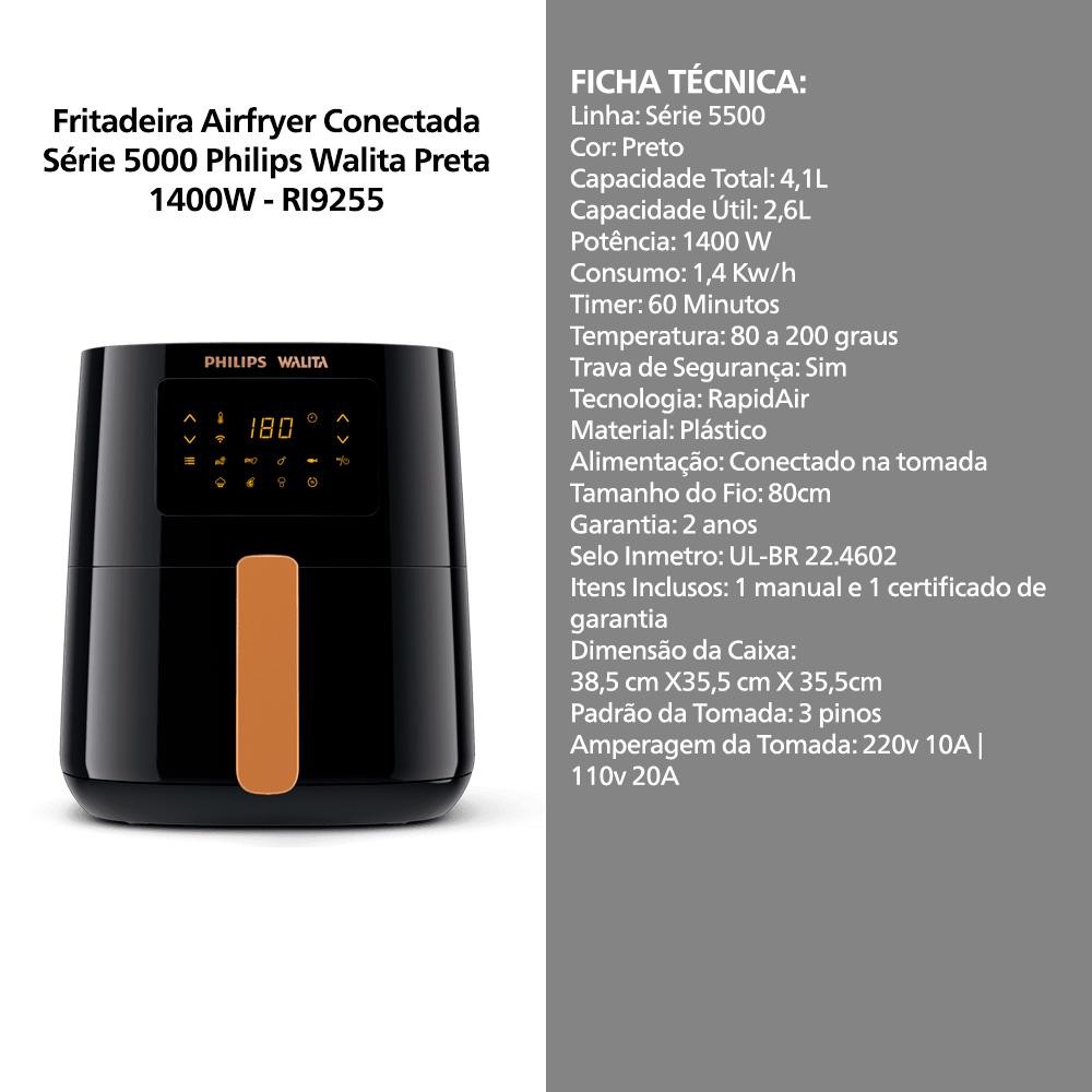 Detalhes do Cafeteira Série 2300 + Airfryer Wi-Fi Série 5000
