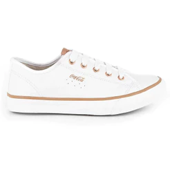Tênis Feminino Coca Cola Stream Leather Tênis Casual Confortável Tenis Couro Original Coca Cola