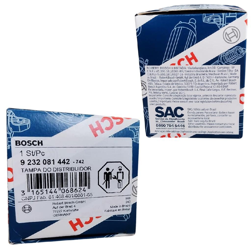 Tampa Distribuidor Bosch Gol Fusca Escort Santana Polo Logus