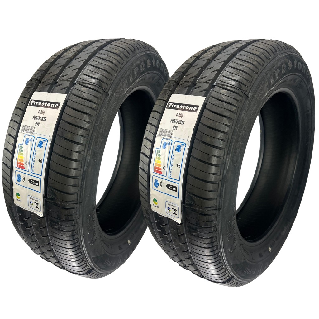Kit 2 Pneus 205/55R16 Firestone F-700 91V Aro 16 Original Onix Cruze Civic Corolla HB20 Prisma em Oferta na Shopee