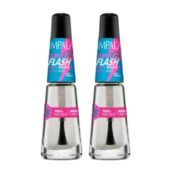 Kit 2 Esmalte Impala Base Super Flash Silicone Manicure