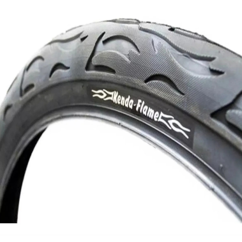 Pneu Aro 26x2.125 Kenda Flame Slick Bike Arame Preto em Oferta na Shopee