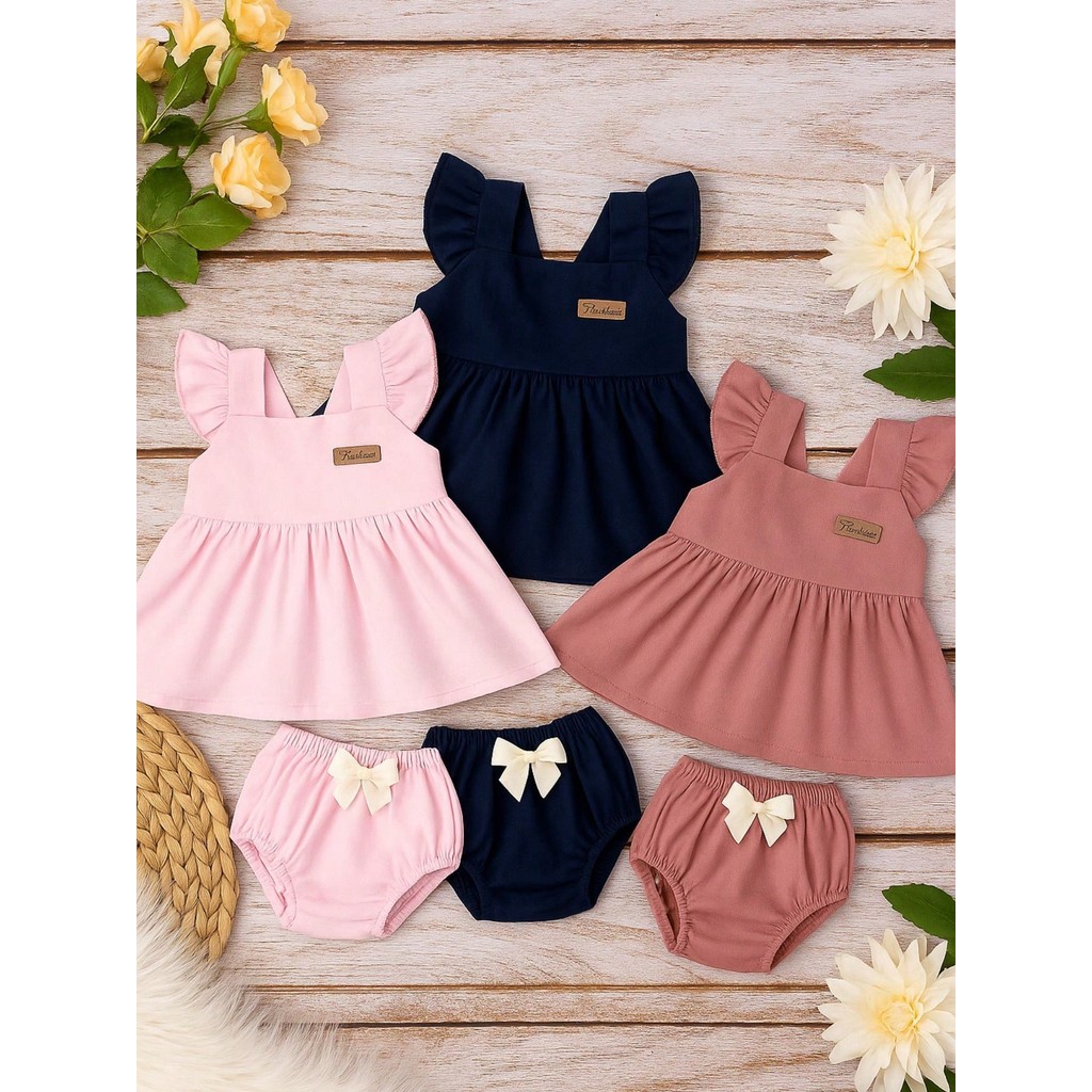 Kit c/6 Peças 3 Conjuntos Batinha + Calcinha Eloá em Oferta na Shopee