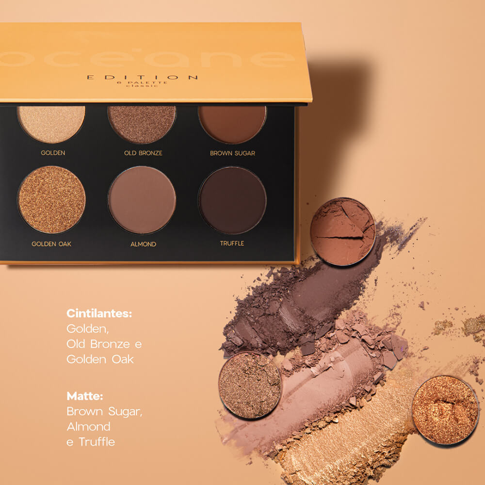 Kit Paleta de Sombras Classic + Máscara de Cílios Long Lash + Caneta Delineadora Océane Edition (3 Produtos) — imagem 2 de 2