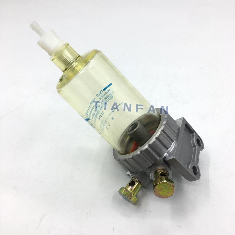 Acessórios para escavadeira Hitachi ZAX60 70 120 200 Conjunto separador de água e óleo Elemento filtrante Diesel Copo de