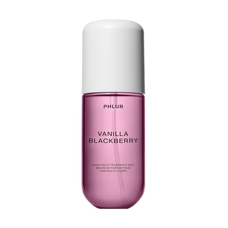 PHLUR Vanilla Skin Body Mist , 8 Fl Oz-Perfume Para Cabelo E Corpo Mulheres , Spray Corporal Com De Baunilha Pimenta Ros