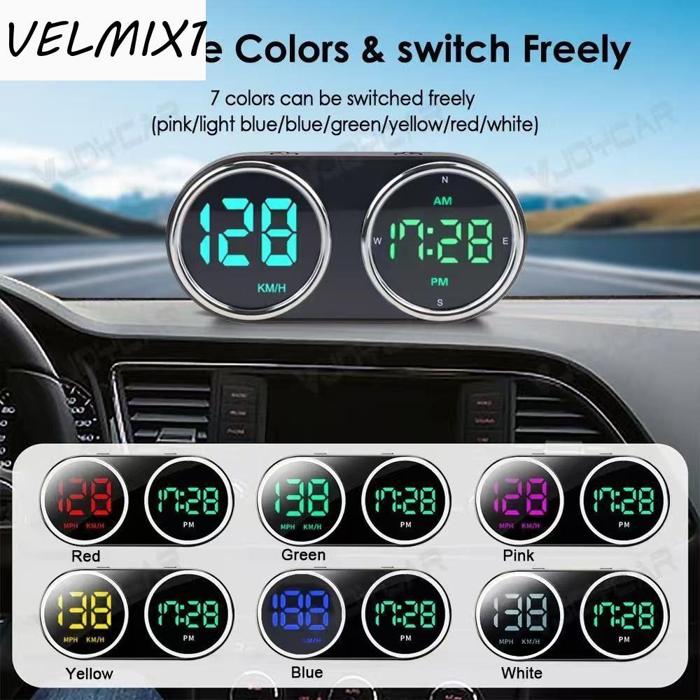 VELMIX1 HUD Car Head Up Display , Relógio Digital 2 Em 1 GPS Velocímetro Para Carro , Universal