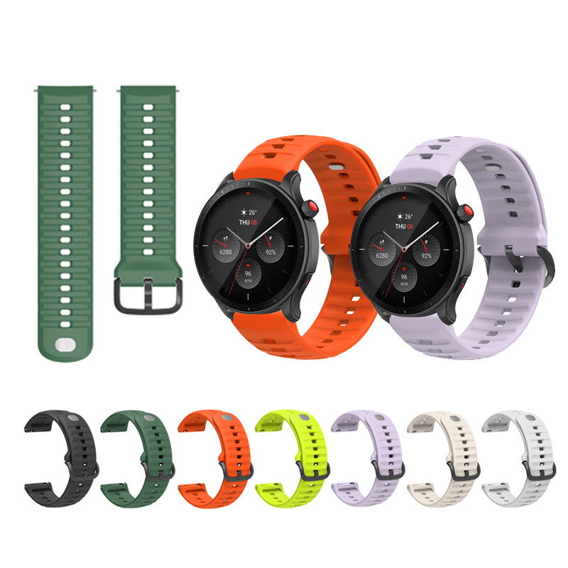 22MM Para Huami Amazfit GTR 3 4 3pro 4pro 2 2E Esporte Substituição Pulseira De Silicone Relógio