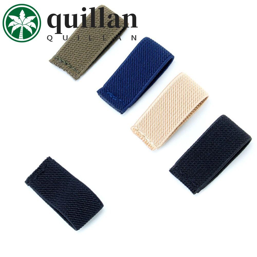 QUILLAN Cinto Elástico Anel DIY Couro Artesanato Laço Lona Cauda Fixação Mochila Cinta Arranjo Fixo Calças