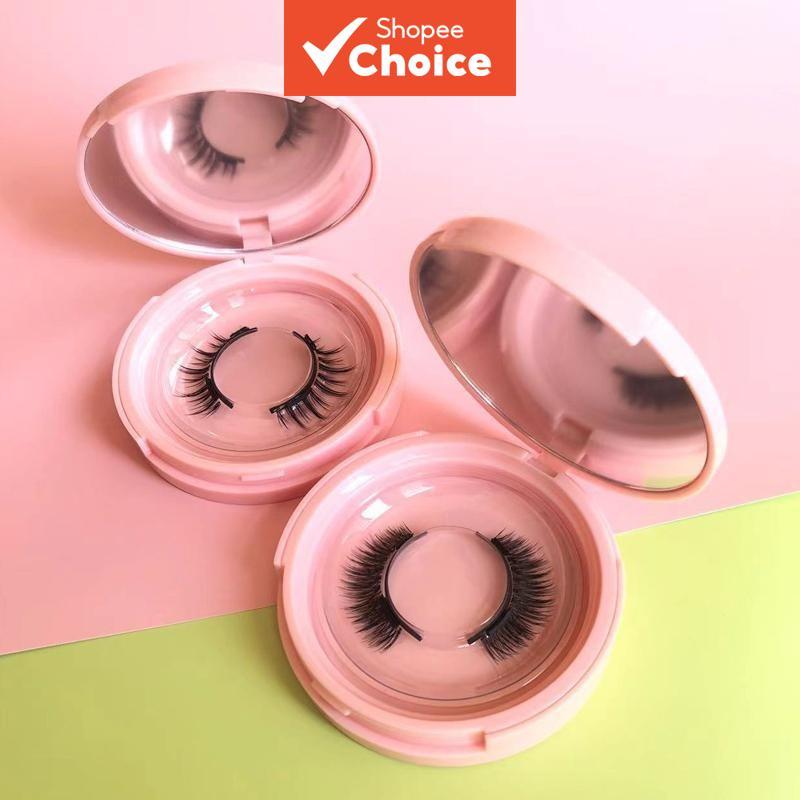 Cílios postiços magnéticos KILIGMATA, caixa rosa com pinça, cílios macios e reutilizáveis, sem cola, aspecto natural com