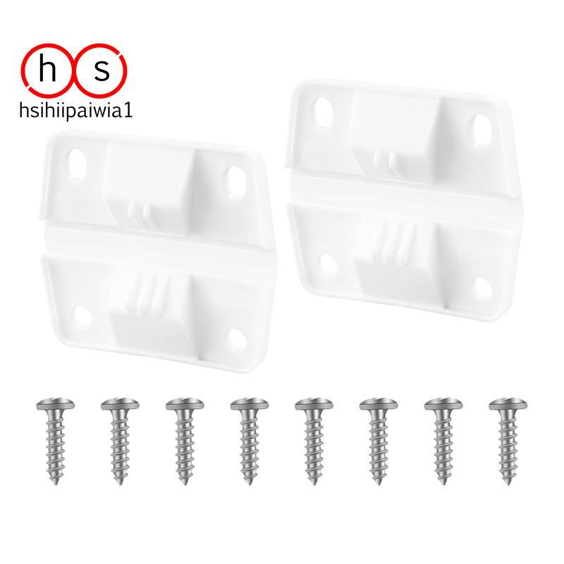 Dobradiças Plásticas Do Refrigerador De 2 Pacotes Com Conjunto De Parafusos , Peças De Reposição Das , Para Refrigerador