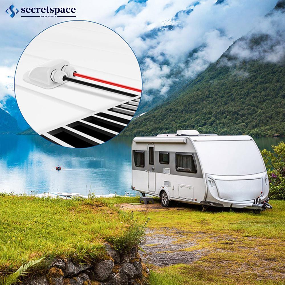 SECRETSPACE Caixa De Junção Solar Para Caravana Com Furos Únicos/Duplos Entrada De Fio De Teto Cabo Motorhome RV Caravan