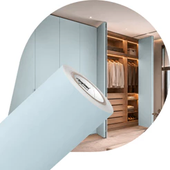 Vinil Adesivo Azul Glacial Silvermax Móveis Armários 0,61x5m