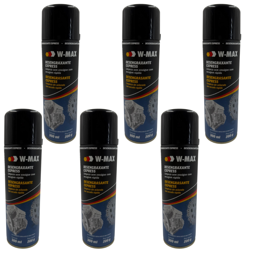 Desengraxante em Spray Wurth W-Max 300ml - Desengraxante de Uso Profissional