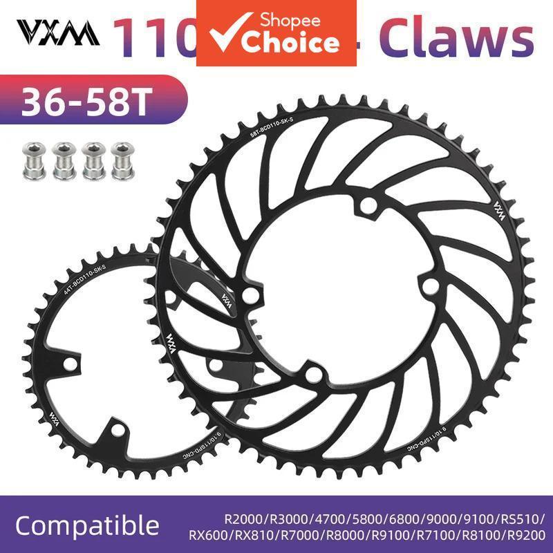 VXM 110BCD 4 Furos Roda Dentada Narrow Wide, Pinhão de Bicicleta de Estrada para Shimano R7000
