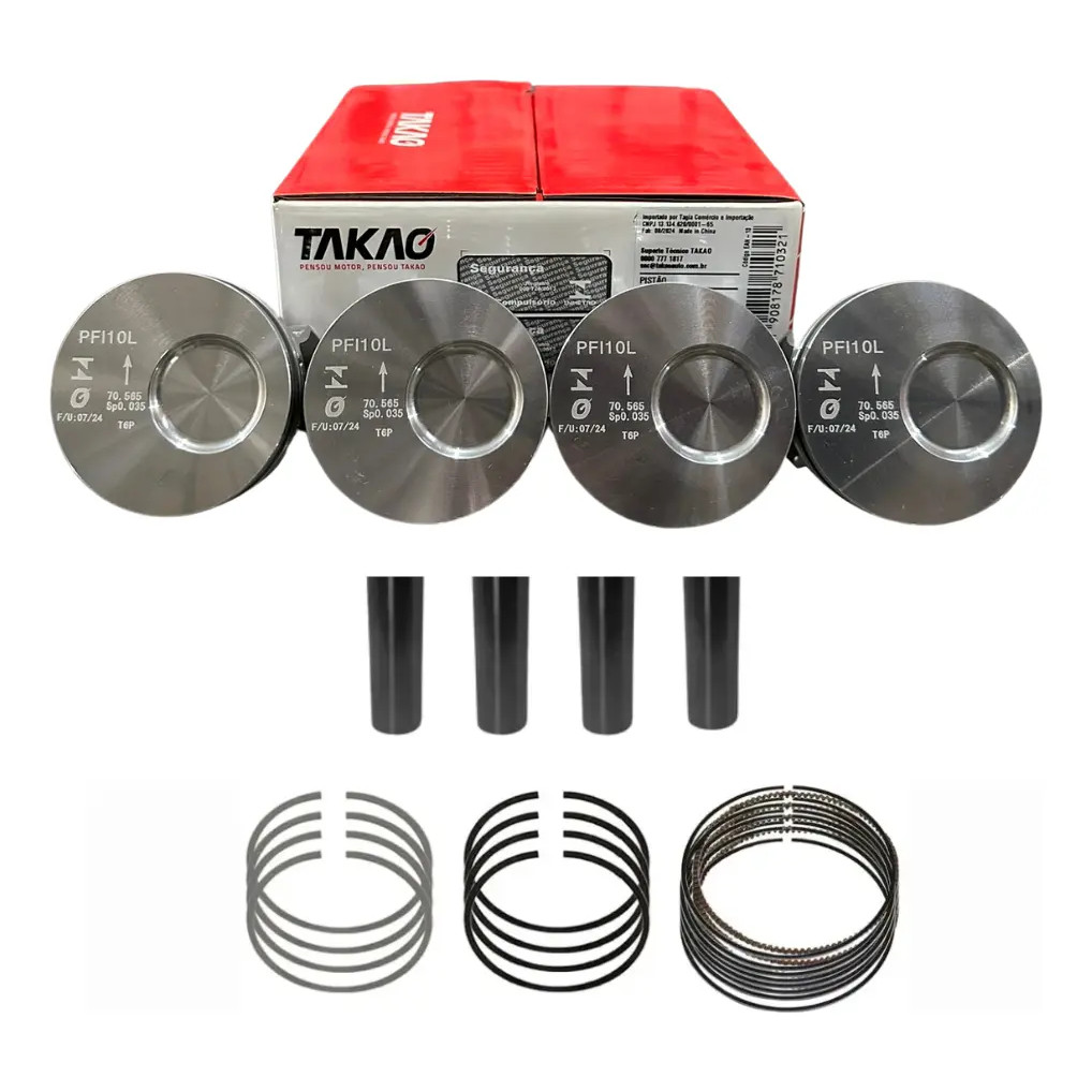 Imagem Kit Jg Pistao e Aneis Fiat Mobi 1.0 8v Evo 16/23