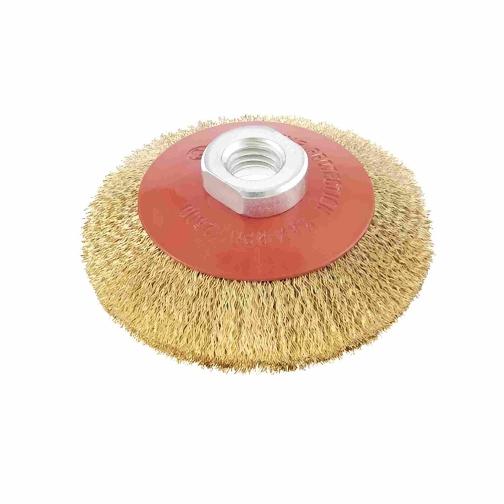 Escova De Aço Circular 100mm Para Esmerilhadeira De 4.1/2 Mtx Limpeza Eficiente