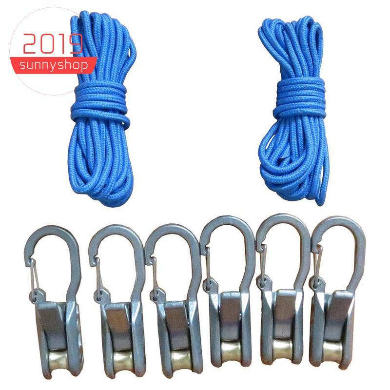 [Bestseller S] Corda Com Tensor De Rolo , Ajustadores De Paracord De 6 Pacotes , Ferramenta De Amarração Para Acampament