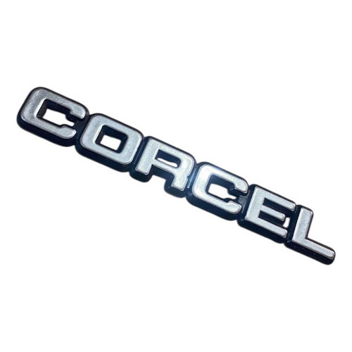 Emblema Adesivo Autocolante Letreiro Ford Corcel Prata Prata
