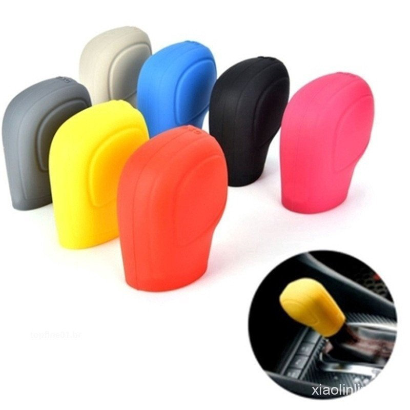 Capa Universal de Silicone para Botão de Mudança de Marcha e Capa de Freio de Mão para Automóveis