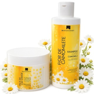Kit Camomilete Super Clareador  Extrato de Camomila Maya Cosméticos 2x300g