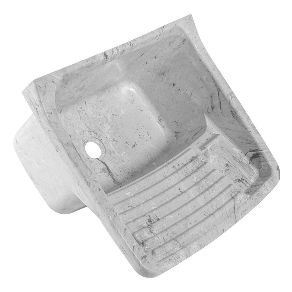 Tanque Plástico 40 Litros 57,9x52x31,8cm Astra Branco Marmorizado Branco Marmorizado
