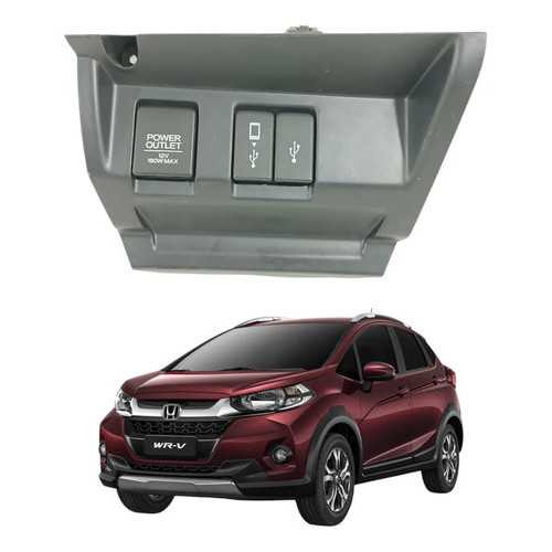 Moldura Entrada Tomada Usb 12v Honda Wrv 2017 2021