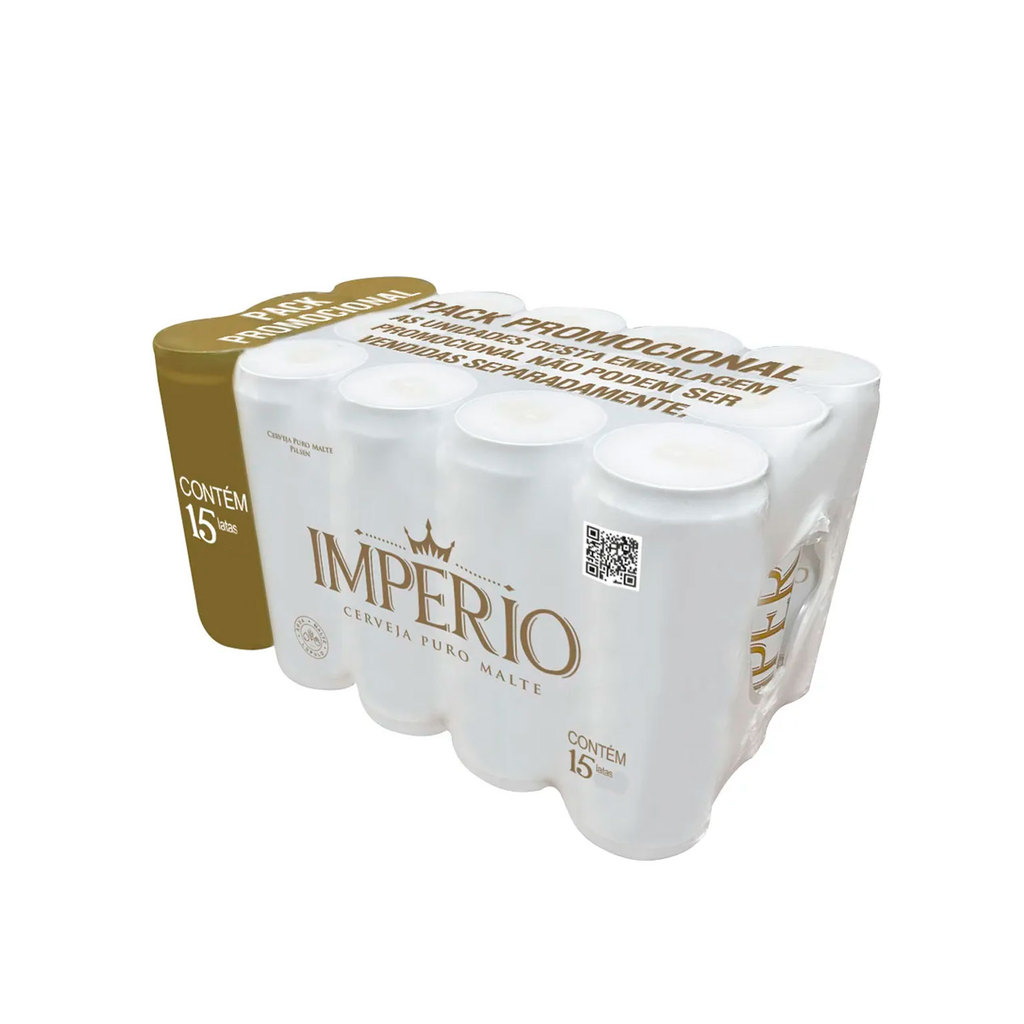Pack Promocional com 15 un. Cerveja Império Puro Malte Lata 350ml