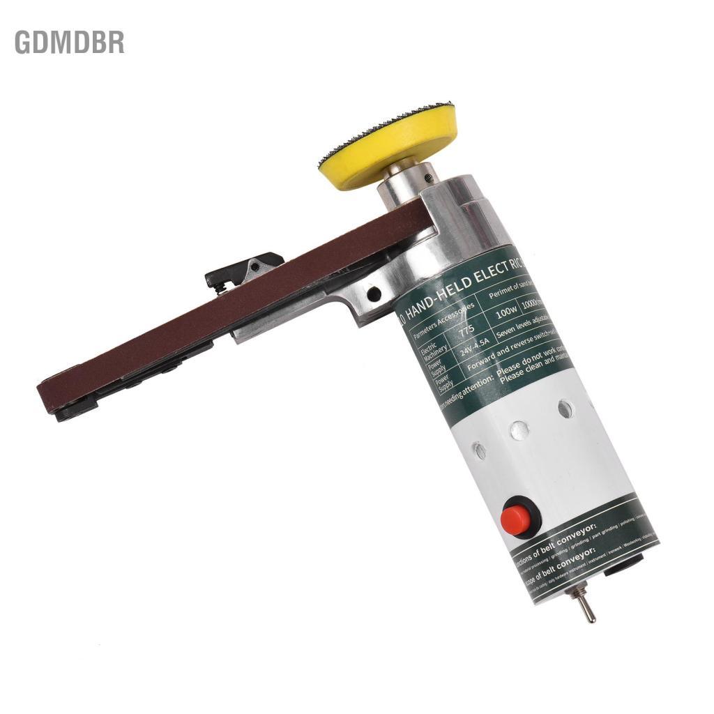 Gdmdbr XIXIAN Lixadeira elétrica Mini moedor pequena máquina de moer portátil com cintas de lixa