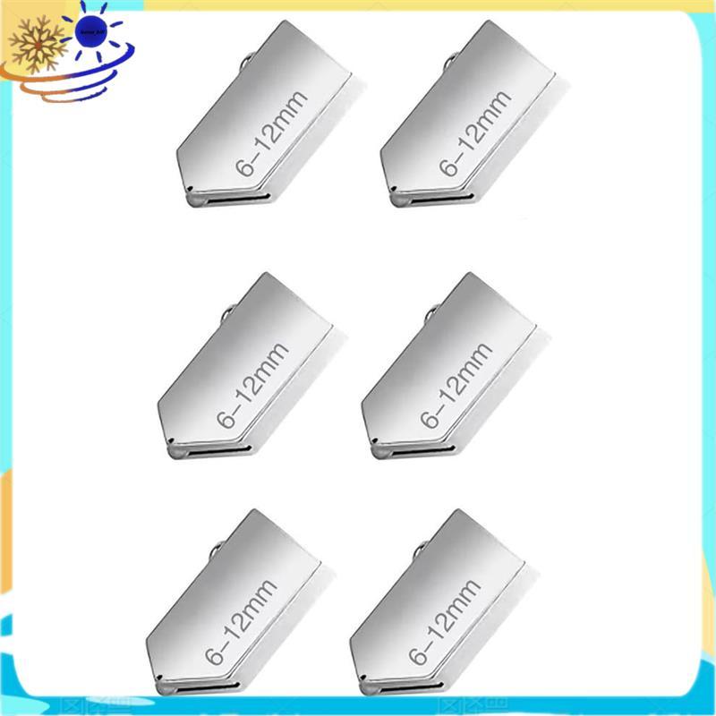 [Le's Shop] 6 Peças De Cabeças De Corte De Vidro De Carboneto , Faixa De 2 A 6 Mm De Largura , Para Vitrificação E Artes
